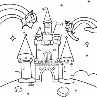 Pagina Para Colorir Castelo Magico De Unicornio 63440-52495