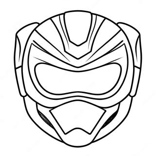 Pagina Para Colorir Mascara Colorida De Power Ranger 63450-52510