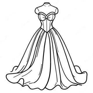 Pagina Para Colorir Vestido Elegante De Formatura 63460-52506