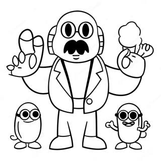 Pagina Para Colorir Dr Robotnik Malvado Com Minions Robos 63470-52559