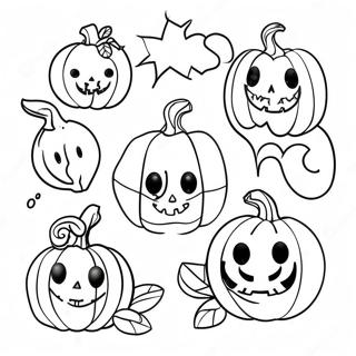 Mini Halloween Páginas Para Colorir