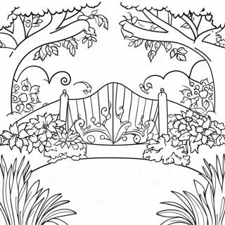 Pagina Para Colorir Da Cena Do Jardim Vitoriano 63639-52651