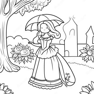 Pagina Para Colorir Da Cena Do Jardim Vitoriano 63639-52652