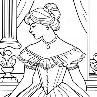 Pagina Para Colorir Da Dama Vitoriana Elegante Em Vestido 63640-52656