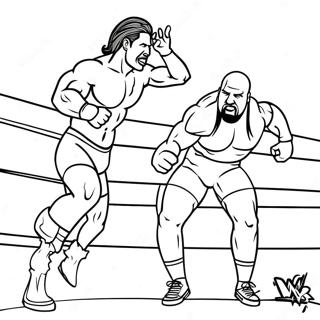 Pagina Para Colorir Dos Superstars Da Wwe Em Acao 6365-5085