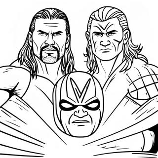 Pagina Para Colorir Dos Superstars Da Wwe Em Acao 6365-5086