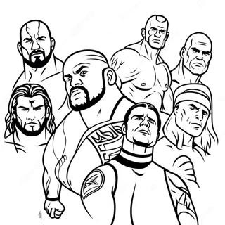 Pagina Para Colorir Dos Superstars Da Wwe Em Acao 6365-5181