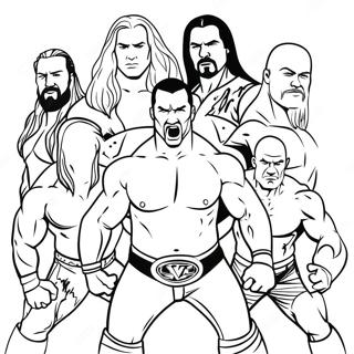 Pagina Para Colorir Dos Superstars Da Wwe Em Acao 6365-5183