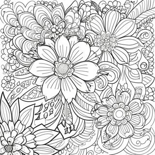 Pagina Para Colorir Tatuagem Floral Intricada 63740-52730