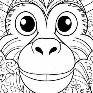 Pagina Para Colorir Rosto De Macaco 63769-52738