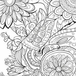 Pagina Para Colorir Arte Posca Vibrante 63780-52755