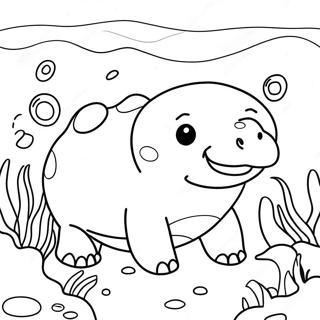 Pagina Para Colorir Do Slowpoke Fofo Debaixo Dagua 63800-52777