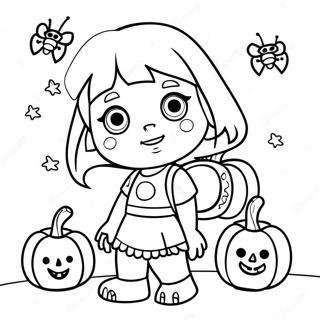 Pagina Para Colorir Da Dora No Halloween 63849-52814