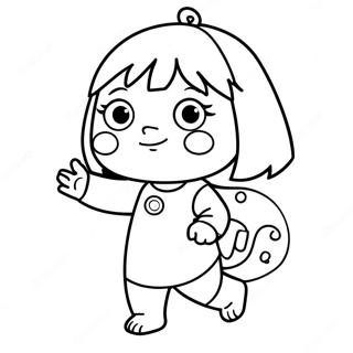 Pagina Para Colorir Da Dora Em Um Traje Assustador 63850-52825