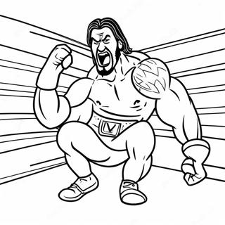 Pagina Para Colorir Lutador De Wwe Engracado Pregando Uma Peca Ao Oponente 64060-52998