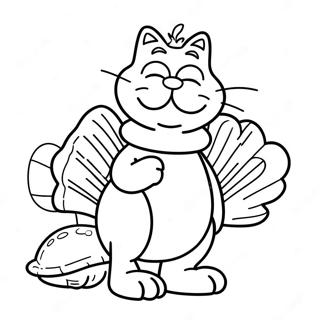 Pagina Para Colorir Garfield Com Peru 64070-52987