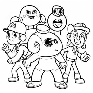 Pagina Para Colorir Da Aventura Da Equipe Numberjacks 64120-53038