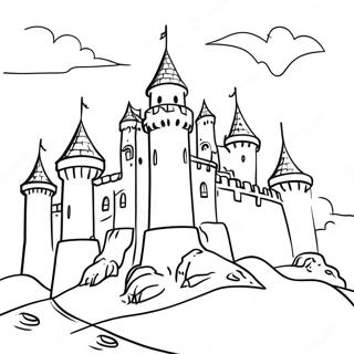 Pagina Para Colorir Do Castelo Medieval 6414-5122