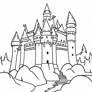 Pagina Para Colorir Do Castelo Medieval 6414-5218