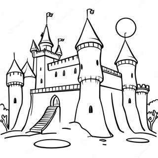 Pagina Para Colorir Do Castelo Medieval 6414-5220