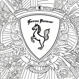 Pagina Para Colorir Do Logo Da Ferrari 641-511