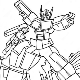 Pagina Para Colorir Dos Transformers Jazz Em Acao 64210-53107