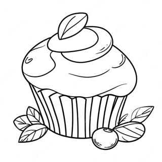 Pagina Para Colorir Do Muffin De Mirtilo 64239-53146