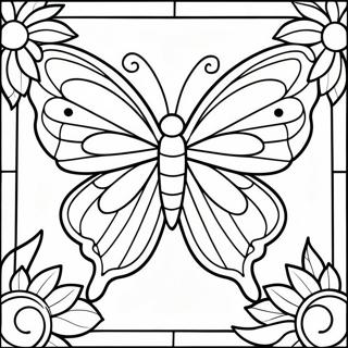 Pagina Para Colorir Borboleta Em Vitral 64269-53154