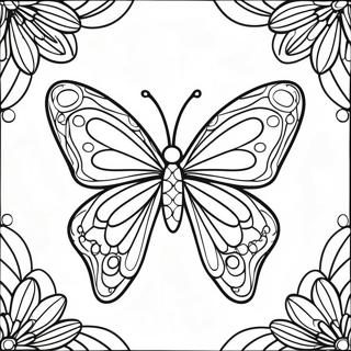 Pagina Para Colorir Design De Borboleta Colorida Em Vitral 64270-53157