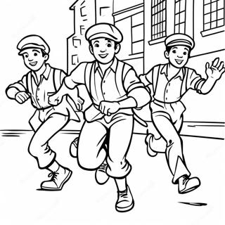 Pagina Para Colorir Personagens De Newsies Em Acao 64290-53171