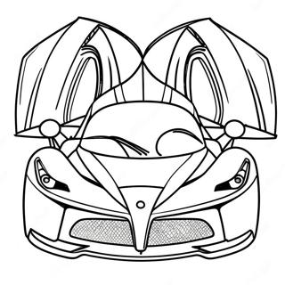 Laferrari Ferrari Páginas Para Colorir