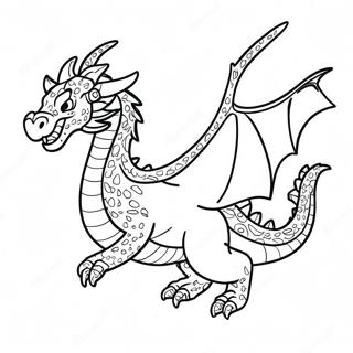 Pagina Para Colorir Do Majestoso Dragao De Cristal Em Voo 64360-53225