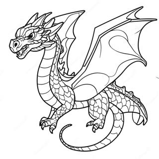 Pagina Para Colorir Do Majestoso Dragao De Cristal Em Voo 64360-53227