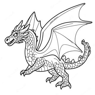 Pagina Para Colorir Do Majestoso Dragao De Cristal Em Voo 64360-53228