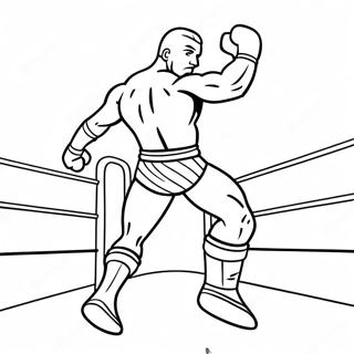 Pagina Para Colorir Do Lutador Da Wwe Pulando Sobre O Oponente 64370-53230