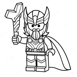 Lego Thor Páginas Para Colorir