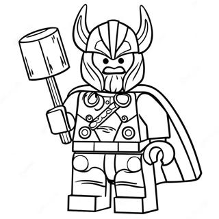 Pagina Para Colorir Lego Thor Com Martelo 64531-53353