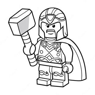 Pagina Para Colorir Lego Thor Com Martelo 64531-53354