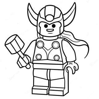 Pagina Para Colorir Lego Thor Com Martelo 64531-53356