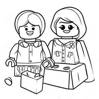 Aniversário Lego Páginas Para Colorir