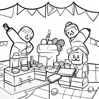 Pagina Para Colorir De Festa De Aniversario Lego 64580-53391