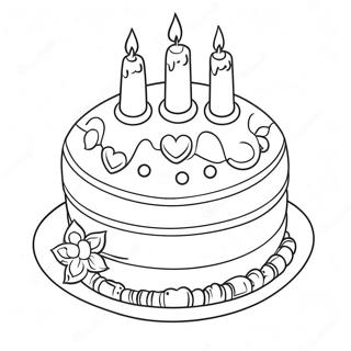 Pagina Para Colorir De Bolo De Aniversario Lego Colorido 64581-53393