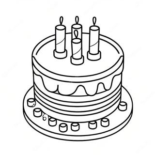 Pagina Para Colorir De Bolo De Aniversario Lego Colorido 64581-53394