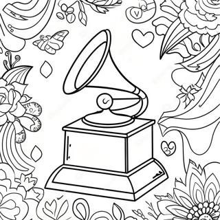 Pagina Para Colorir Do Premio Grammy Colorido 64591-53403