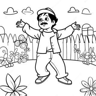 Pagina Para Colorir Do Pablo Dancando No Quintal 64601-53420