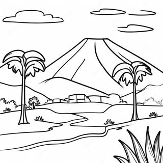 Pagina Para Colorir Da Bela Paisagem Queniana 64621-53431