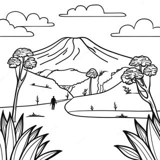 Pagina Para Colorir Da Bela Paisagem Queniana 64621-53432