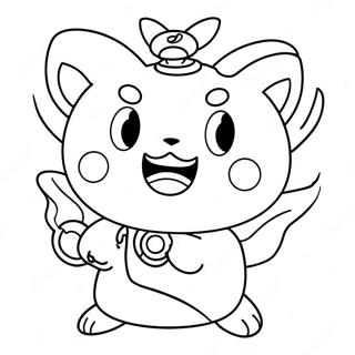 Yo Kai Watch Páginas Para Colorir