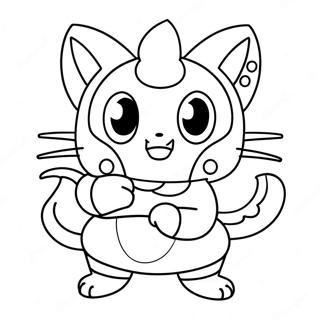 Pagina Para Colorir Jibanyan Yo Kai 64701-53497