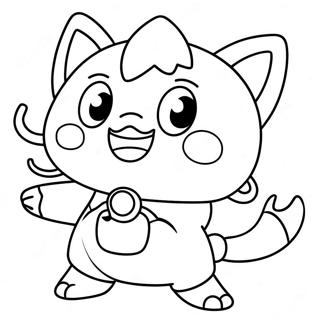 Pagina Para Colorir Jibanyan Yo Kai 64701-53499